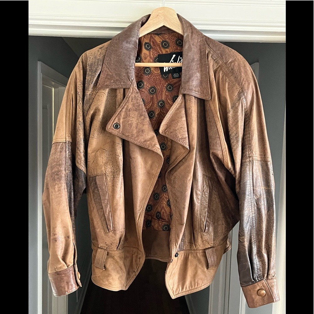 Vintage Leather Bomber